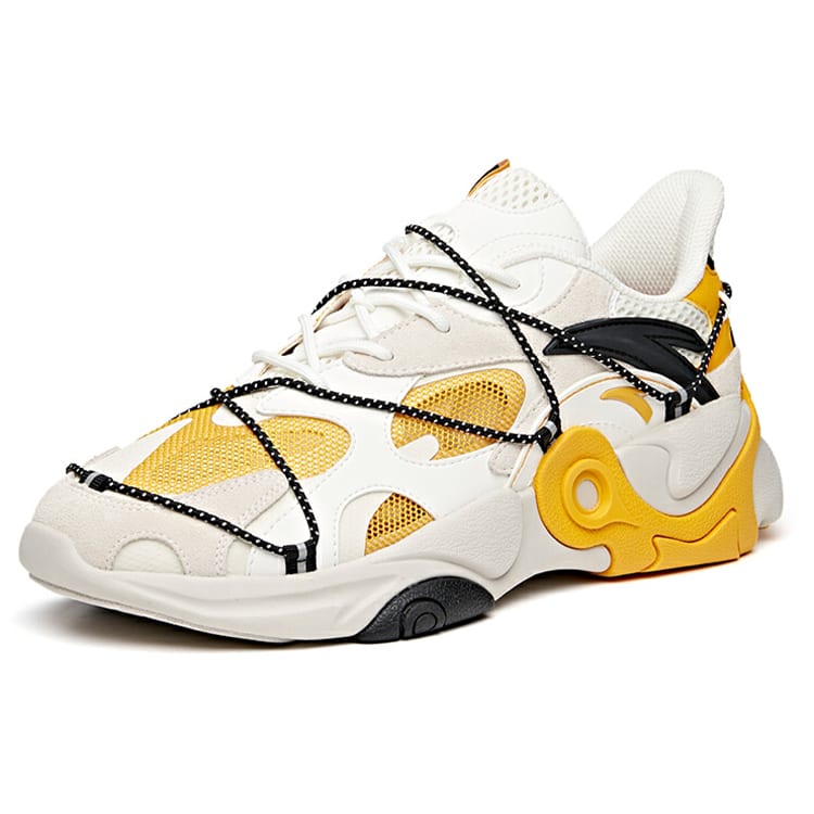 Anta Mesh, Synthetic Leather Cushioning Slip Resistant Abrasion Resistant Balance Low top Casual Shoes Men's 912028850-5