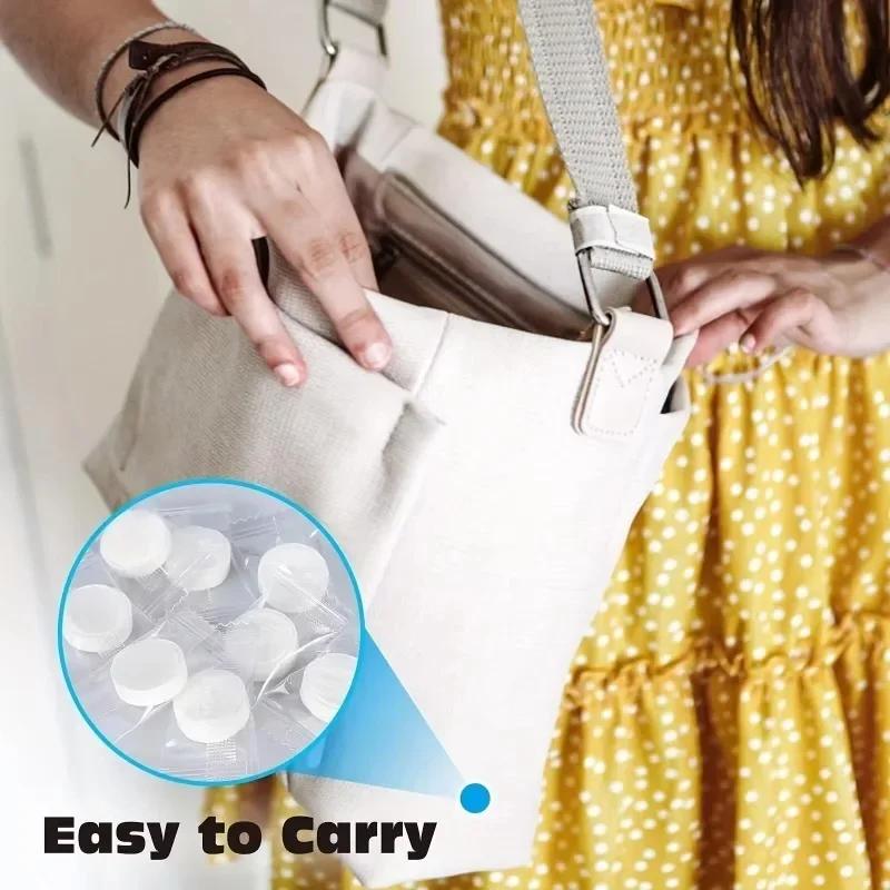 50/100PCS Compressed Towel Disposable Portable Mini Compressed Towel Outdoor Travel Hotel Face Cleaning Makeup Removal Tissue