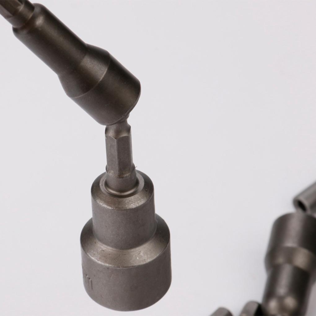 2pcs Nut Driver Bit Hexagon Socket and Shank Quick-release Nut Setter Driver Drill Bit Set