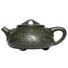 Yixing Original Mine Green Clay Handmade Carved Purple Clay Teapot Landscape Ruyi Stone Ladle Purple Sand Pot Chinese Teapot