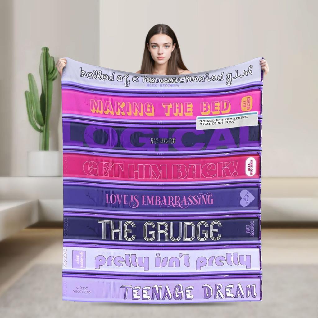 Warm Blanket Camping  Throw Blanket  Flannel Bedspread For Couch Chair Sofa Bed O-Oli-via Vampire  Funny Sofa Bed Cover