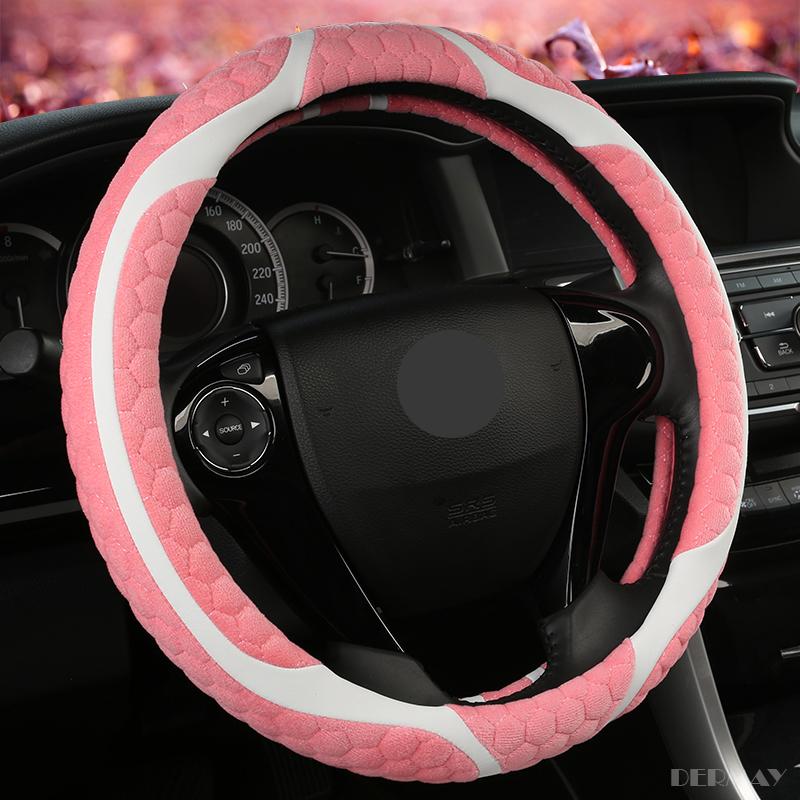 2018 Neu Hochwertig Winter Auto Lenkradbezug Kunstfell für ford focus 2 bmw e46 kia ceed rio vw golf passat 6 Farben