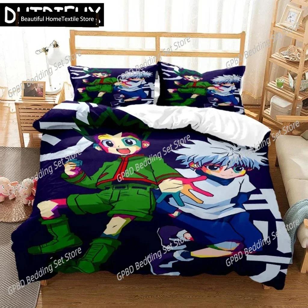 Luxury  New 3D Print HUNTER×HUNTER Digital Print Polyester Bedding Sets Boys Covers Duvet Cover Set For Teens Bedding Set