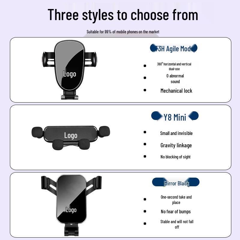 Snap-On Phone/Navigation Holder for 2019-2023 Hongqi HS5 Models