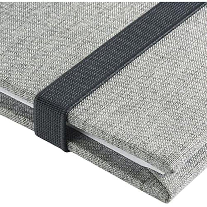 Album photo - HAMA - Jumbo Tessuto - 30x30 cm - 60 pages blanches - Gris