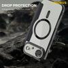AMORUS For iPhone 17 Air Case Compatible with MagSafe RFID Blocking Card Holder Leather Phone Cover