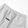 E855 Fear Of God Essentials Letter Sweat Shorts Unisex Oversized Cotton Drawstring Elastic Waist Streetwear Casual Sports Shorts