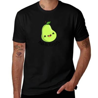 Pearfectly Cute Sweet Fruit Pear Puns TShirt Work Wear Short Sleeve TShirt