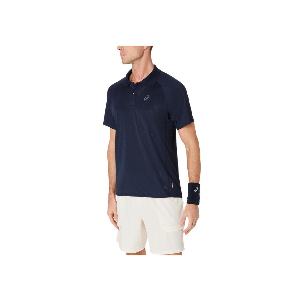 Asics Match Actibreeze Comfortable Versatile Trendy Fashion Short Sleeve Polo Shirt Men tops 2041A365-400