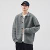 Men's Japanese Retro Lapel Cardigan Sweater - Autumn/Winter Trend, Versatile Loose Knitwear for Couples.