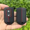 Silicone Key Case Cover 2/3 Buttons Remote Car Key Shell For Toyota Highlander Camry Prado RAV Vios Yaris Smart Keyless Case