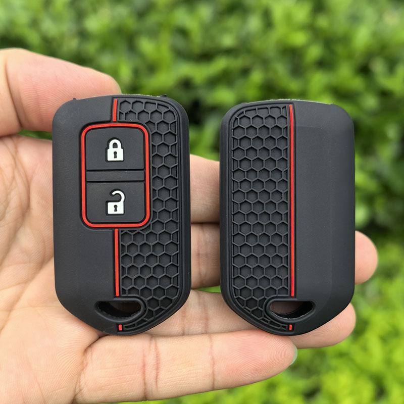 Silicone Key Case Cover 2/3 Buttons Remote Car Key Shell For Toyota Highlander Camry Prado RAV Vios Yaris Smart Keyless Case