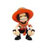 13cm Anime One Piece Actionfiguren Q-Version sitzend Luffy Zoro Sanji trendige Spielzeuge Puppenmodelle Autoornamente Geburtstagsgeschenke Spielzeug