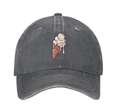 Fusible Ice Cream Unisex Fashionable Baseball Cap Adjustable Trucker Cap Sports Cap Adjustable Sandwich Cap Four Seasons