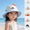 Little Fish Children's Sun Hat Big Brim Children Beach Cap Fashion Bucket Hat  Sun Visor