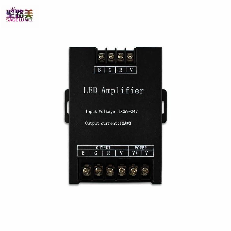 DC5V12V/24V Single Color/RGB/RGBW/RGBWW RGB+CCT LED Amplifier Controller 12A/24A/30A/50A 1CH/3CH/4CH/5CH Strip Power Repeater