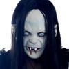 Halloween Horror Grimace Ghost Mask with Long Hair Festival Scary Themed Party