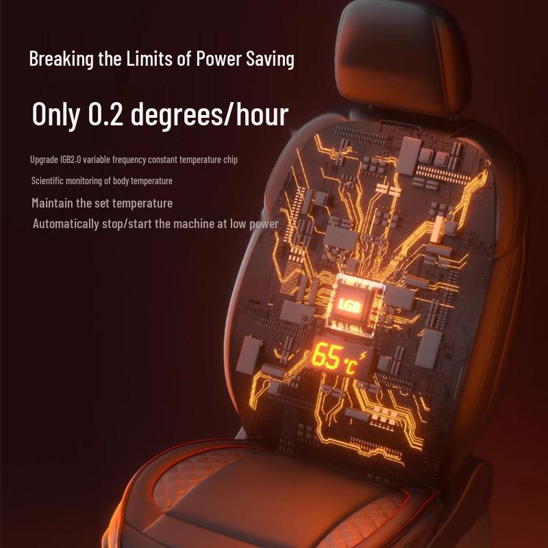Graphene Electric Heated Seat Cushion, 12V Universal Winter Car Pad, Plush Single Mat, Comfortable Heating.