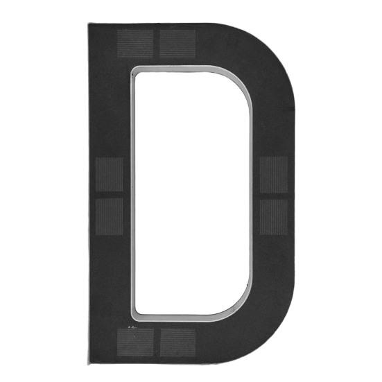 Solar House Number Sign 9-Inch LED Backlight Address Sign Auto On/Off Waterproof Solar LED Number Pendant No-Drill Installation Modern Address Plaque