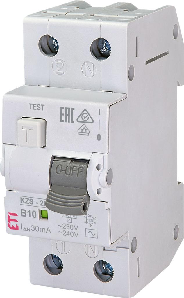KZS-2M AC B10/0.03 differential circuit breaker with overcurrent protection