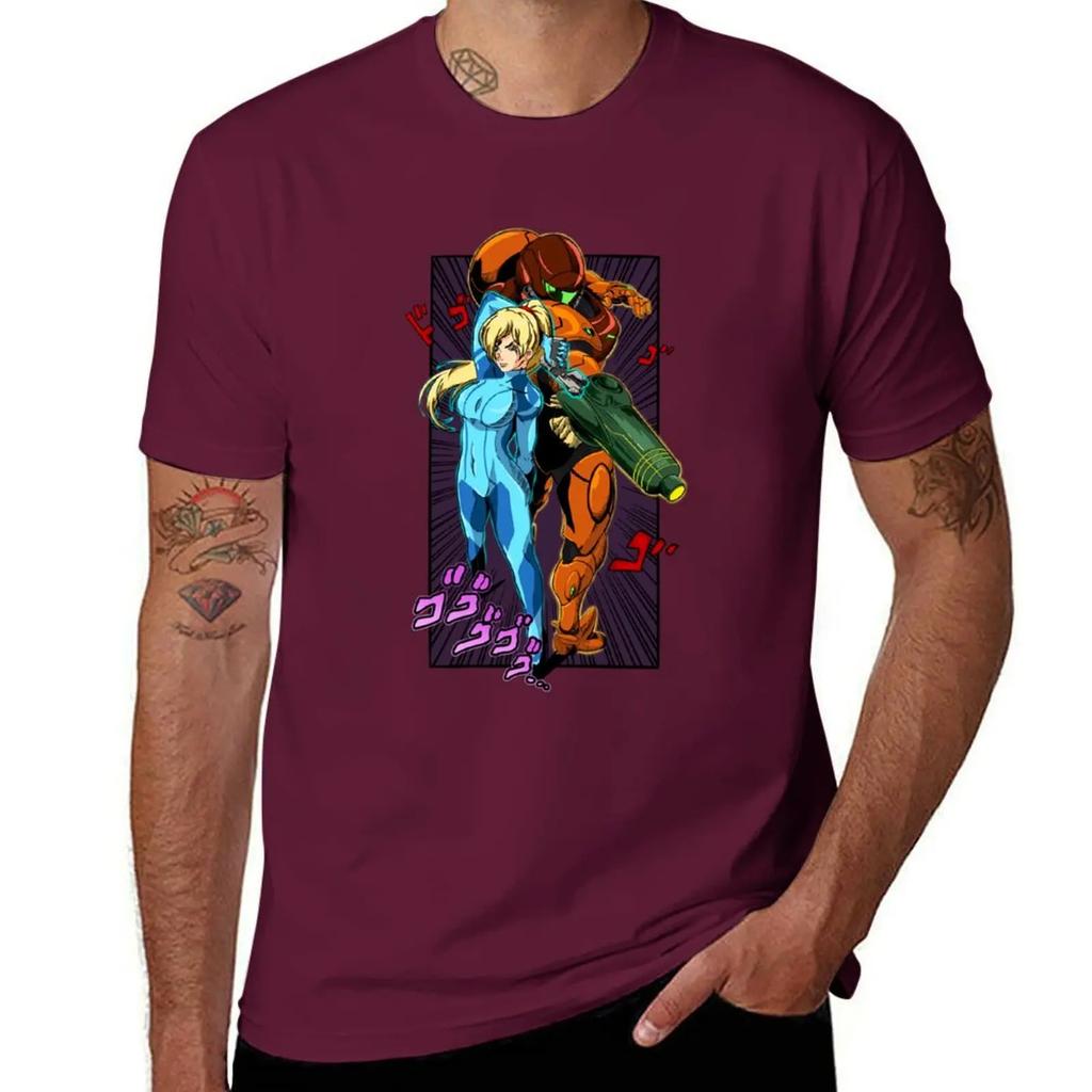 Samus T-Shirt oversized vintage t shirts anime anime figures men clothes