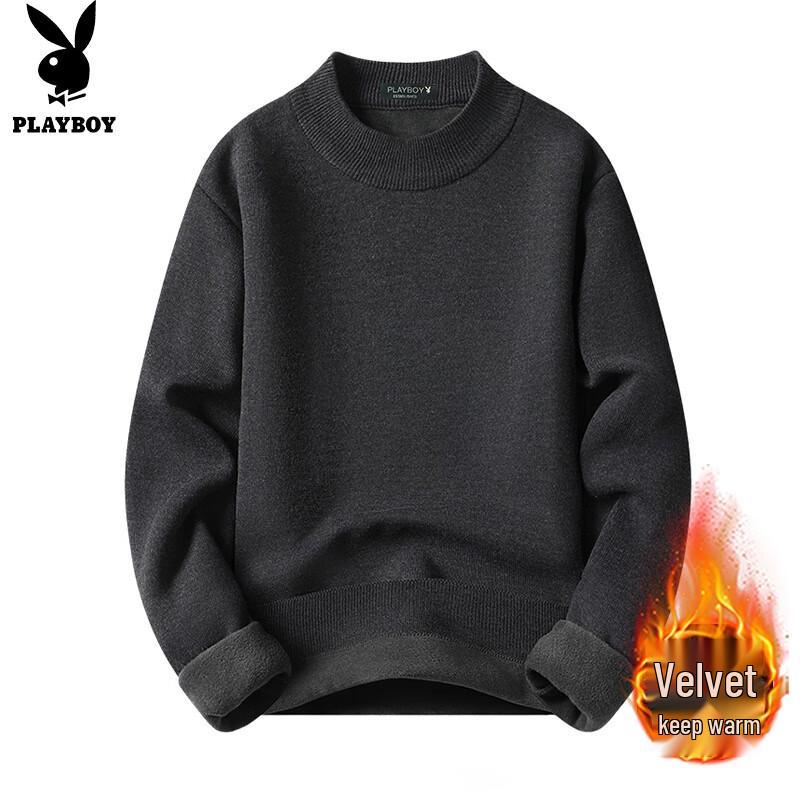 

Playboy Men s Fleece-Lined Winter Knit Sweater 4XL