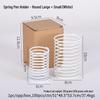 Iron Wire Decompression Pen Holder - Retractable Metal Spring Round Office Organizer