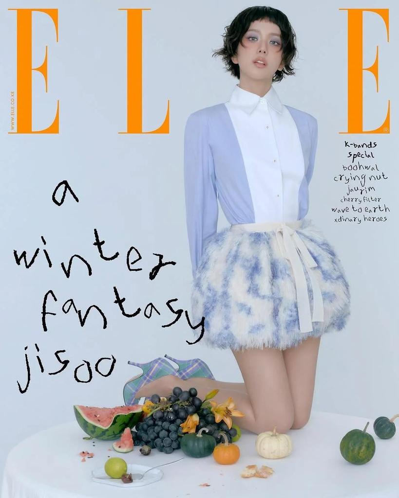 Elle Korea 2025 December Blackpink Jisoo, B.O.B,Jaurim,Xdinary Heroes,Crying Nut