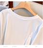 Plus Size Mid-Length Round Neck Loose T-Shirt for Women (200/300/350 jin)