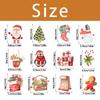 24pcs/set Christmas Cupcake Topper Xmas Gift Santa Claus Snowman Print Cupcake Topper Merry Christmas  Supplies New Year 2025