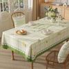 New Small Fresh Tablecloth Pvc Waterproof And Oil-Proof Leave-In Anti-Scalding Tablecloth Light Luxury High-End Coffee Table Tablecloth Tablecloth