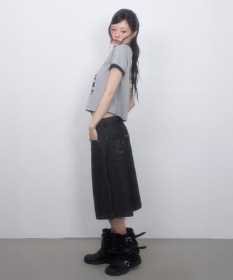 LMR Floral Logo Bermuda Shorts Black