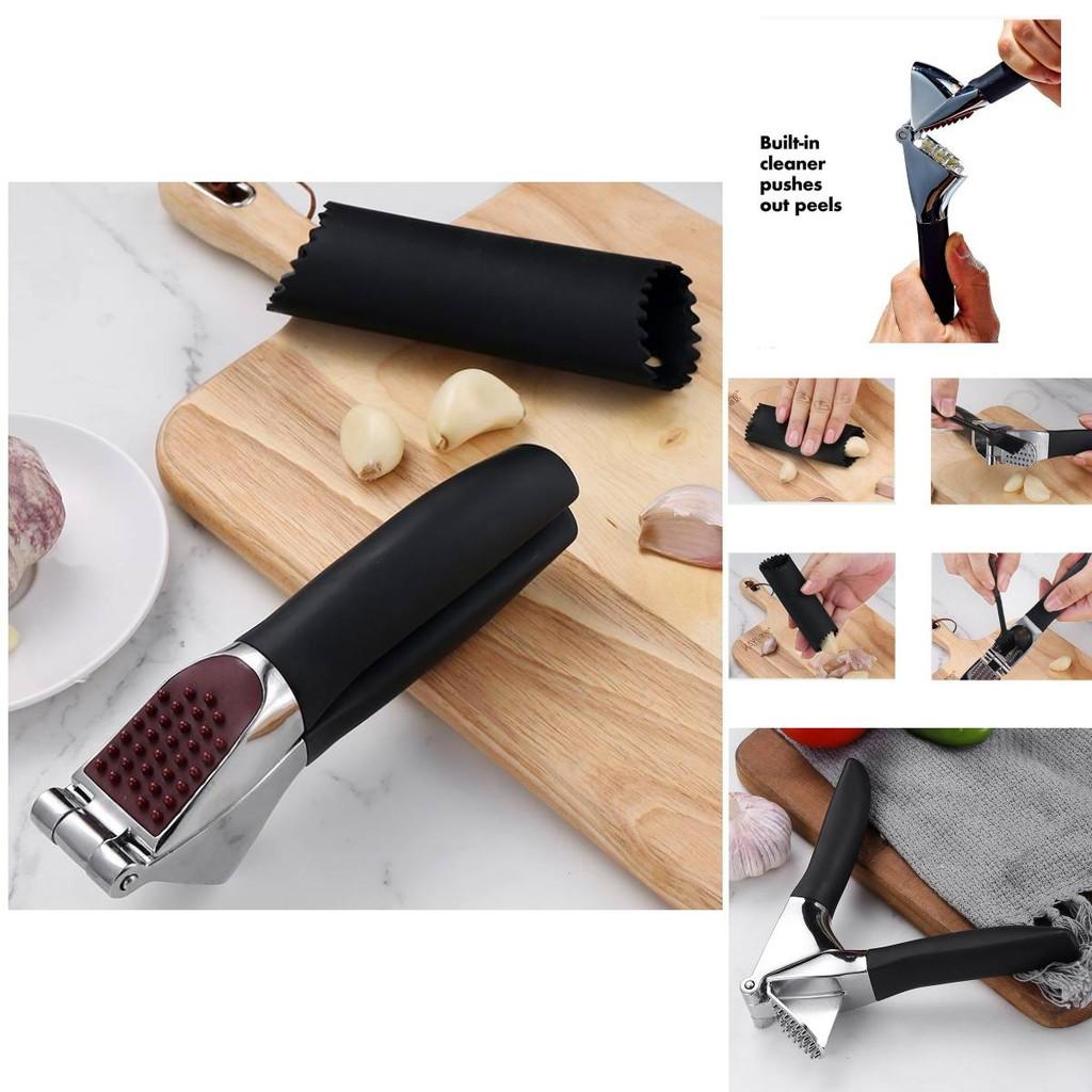 Stylish Zinc Alloy Manual Garlic Smasher Ergonomic Thick Garlic Paste Maker Perfect For Any Kitchen