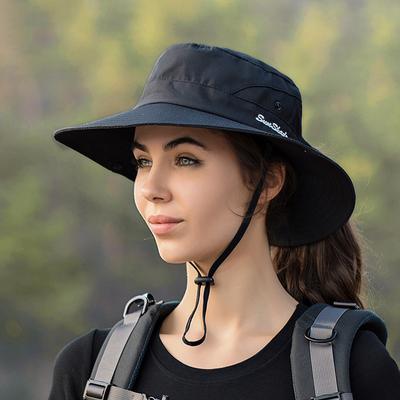 Fashion Ponytail Sun Hats For Women Summer Anti UV Bucket Hat Outdoor Breathable Hiking Fishing Hat Female Panama Beach Caps