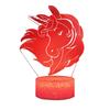 Acrylic Unicorn Night Light with Remote and Touch Control