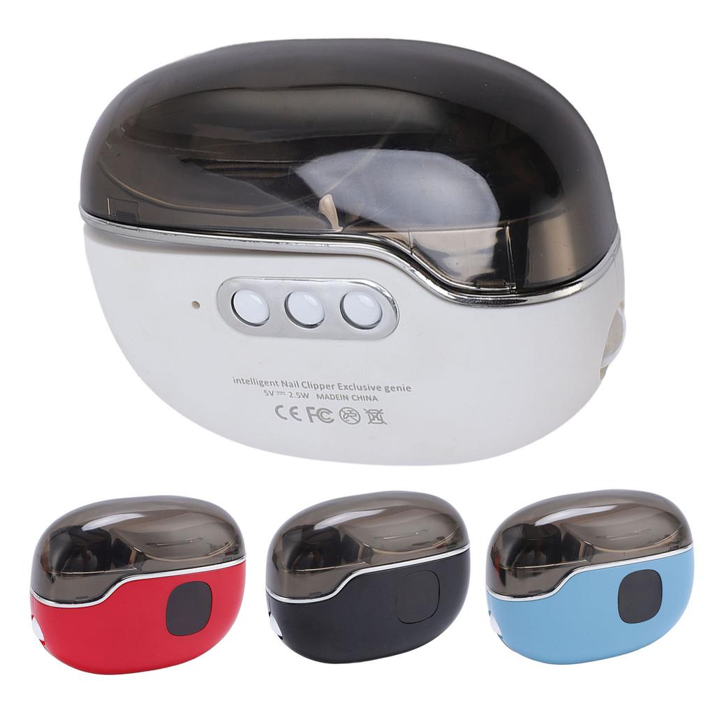 Electric Nail Clipper with Nail Polish Curing Lamp USB Charging Adjustable Fingernail Trimmer Polish