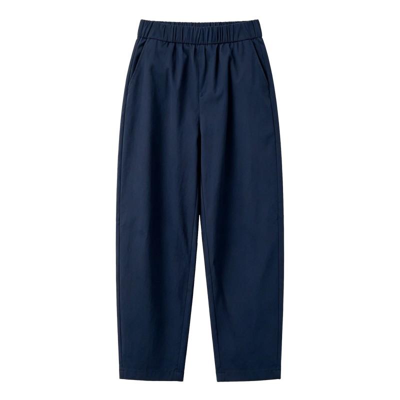 Womens Lightweight Quick-Dry Nylon Jogger Pants Loose Fit High-Waist Cropped Tapered Casual Wear