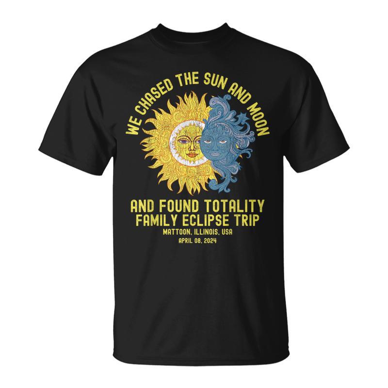 Mattoon Illinois Total Solar Eclipse 2024 Family Trip Merch T-Shirt