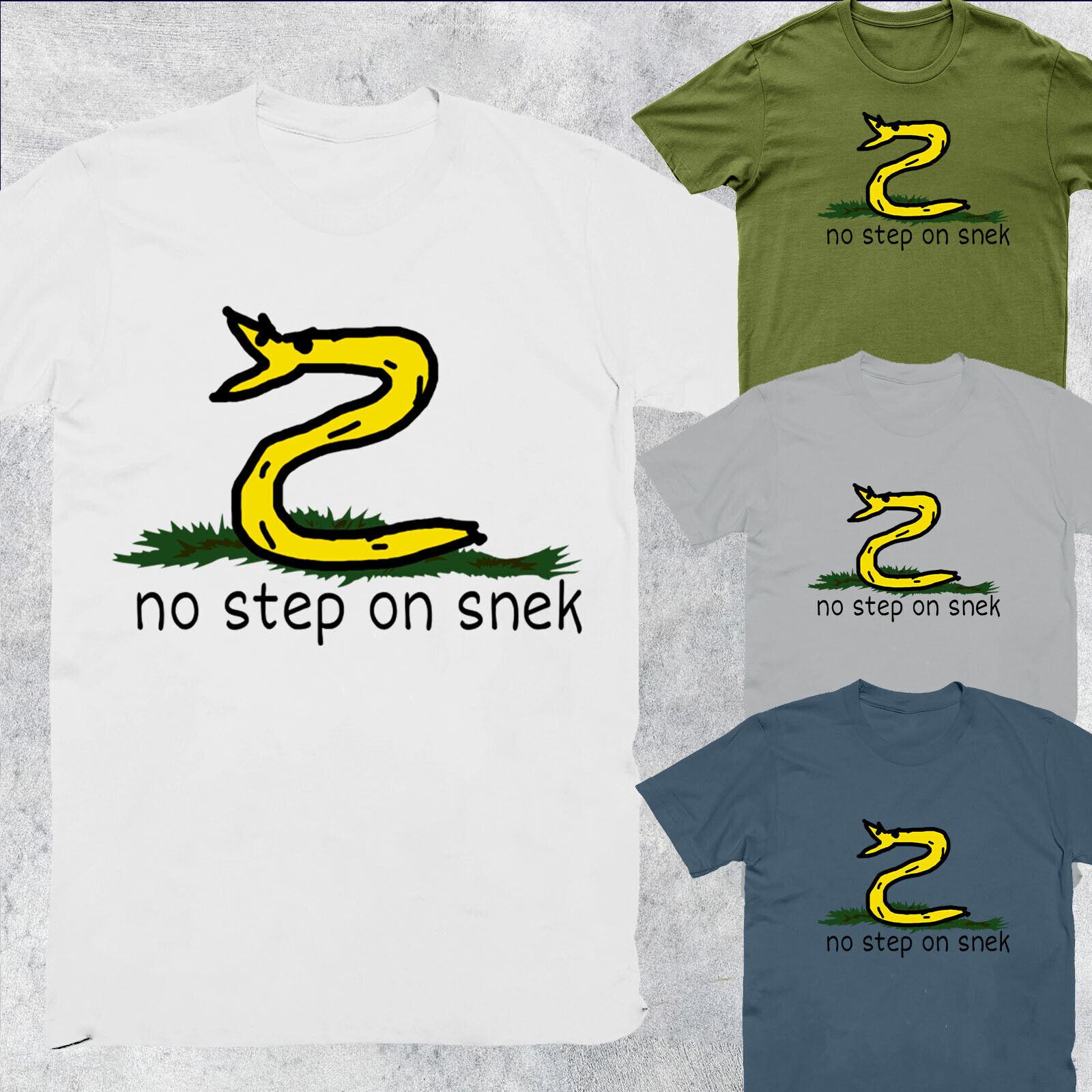 

No Step On Snek Tee Top Unisex Mens Oversized Womens 100% Cotton T-shirt Mens Womens Tees Tops #D #P1 #PR L