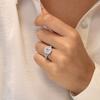 Square Bag Chain Twist Arm Fashion Zircon Women'S Ring, Design Style Fashion Wedding Ring, Girlfriend Engagement Ring