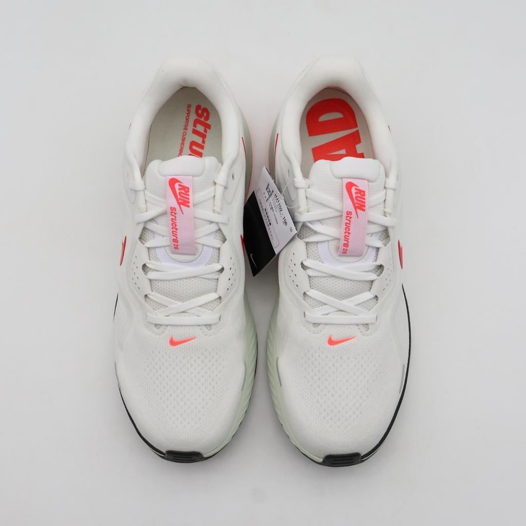 HJ1102-106 Nike Structure 26 Road Running Shoes White Medium Ash (Men's)