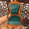 Vintage Chair Toy Figure Model Realistic Vintage Realistic Doll House Pretend Girls Gift Realistic Victorian Chair