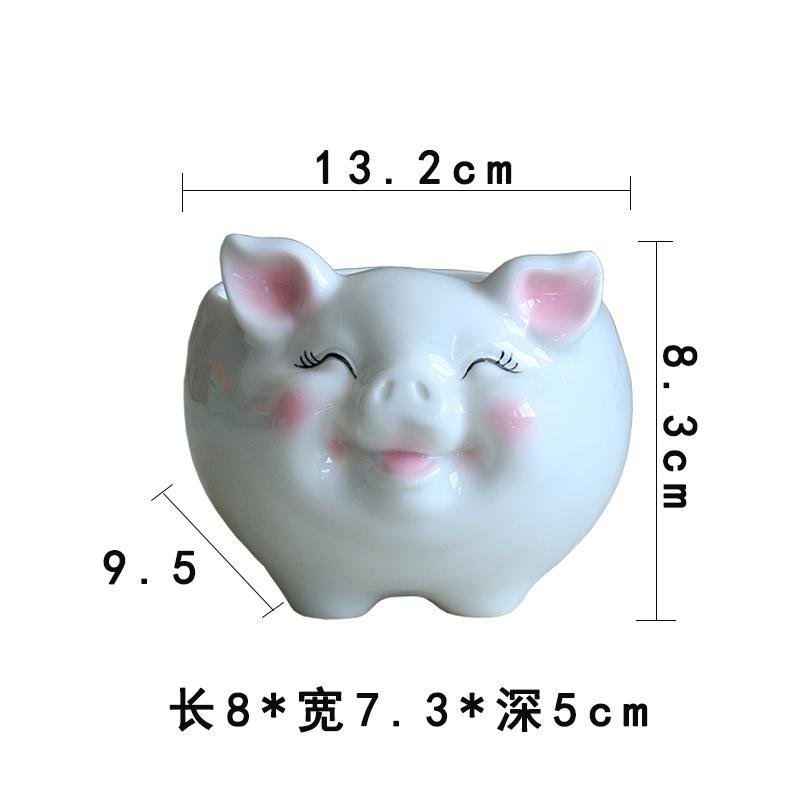 Simple Nordic Cartoon Animal Succulent Flower Pot Ceramic, Creative Gardening Water Flower Potter Home Decoration Ornament