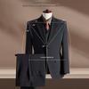 ROMON Men's Modal Wool Business Suit Set