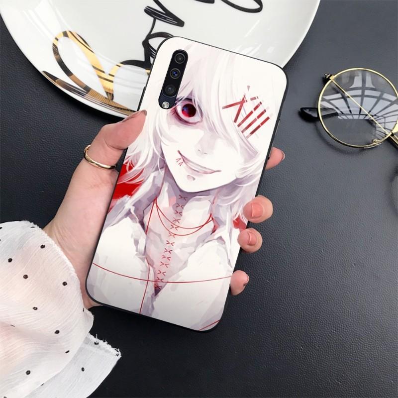 Anime Tokyo Ghouls Phone Case For Samung A32 A51 A52 NOTE 10 20 S10 S20 S21 S22 Pro Ultra Black PC Glass Phone Cover