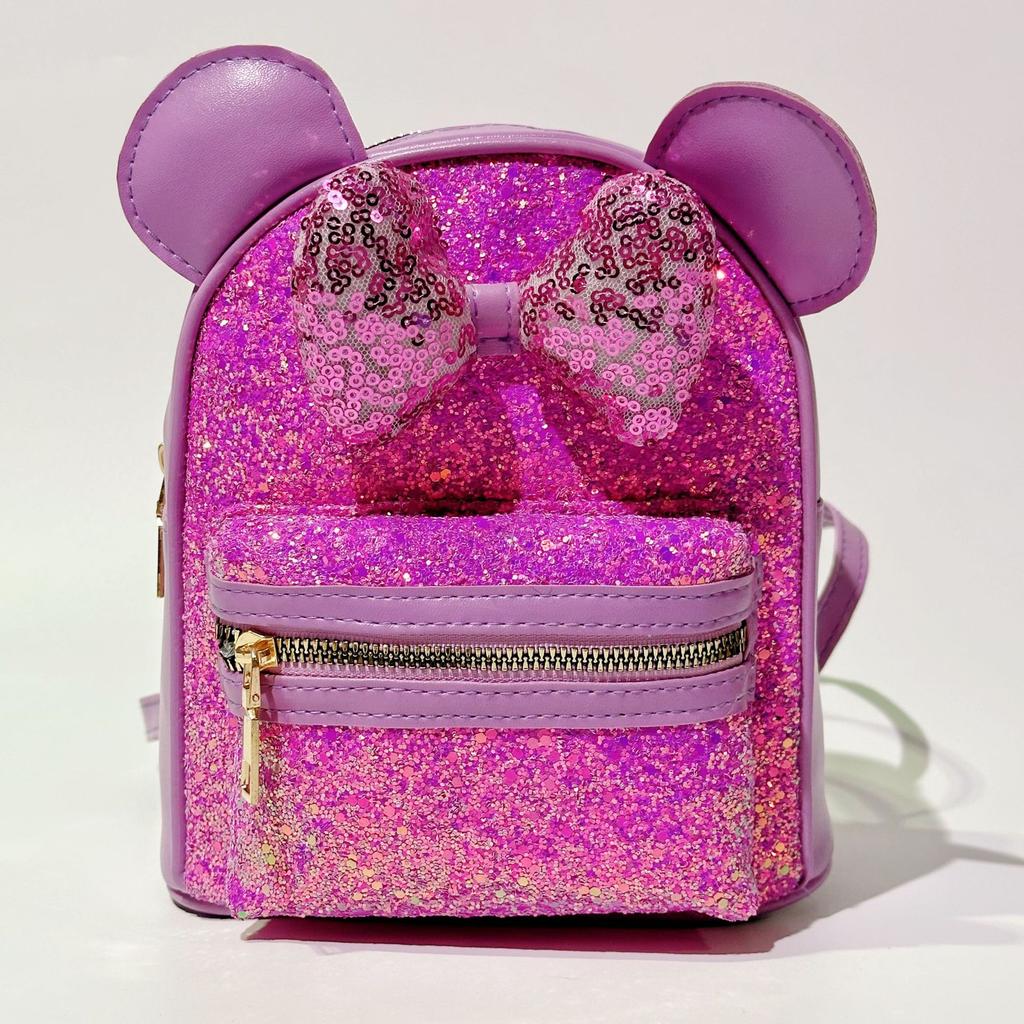 Bling Kids Backpacks Princess Bags for Girls Schoolbag Bow Knot Baby Kindergarten Backpack Toddler Shoulders Bag Children Gift