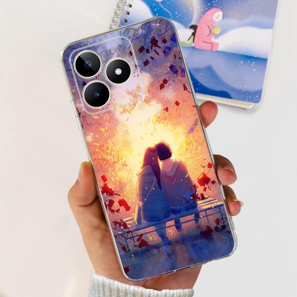 For Cover Realme C53 Phone Case 6.74" 2023 New Fashion Astronaut Soft Silicone Clear Back Cover For Realme C53 RMX3760 C 53 Capa