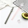 5Pcs Glass Boba Straws Reusable Glass Drinking Straws Wide Clear Straws 12mm Clear Smoothie Straws for Bubble Tea Milkshakes