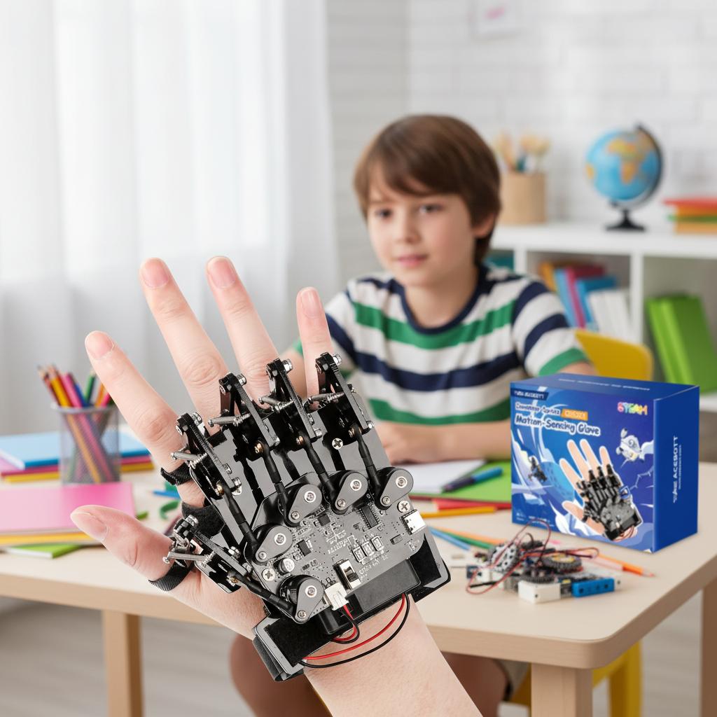 ACEBOTT Stem Education Robot Motion-Sensing Glove Set DIY Programming Coding With Tutorial Robot Kit DIY for Arduino ACEBOTT Motion-Sensing Glove