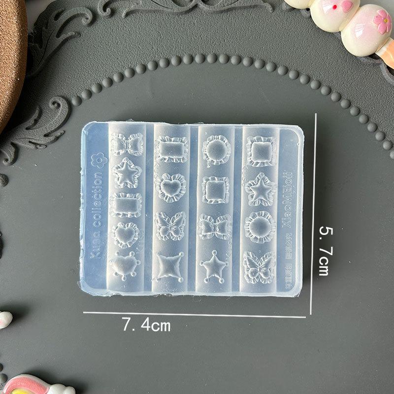 3D Fruit Silicone Nail Mold Sweet Flower Petals Fairy Nails Templates Diy Nail Art Decor Manicure Template For Nail Charms